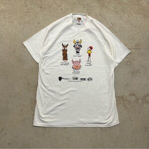 VTG Fruit Of The Loom Funny Humor Quotes Animal Graphic Print T-shirt Men’s XL